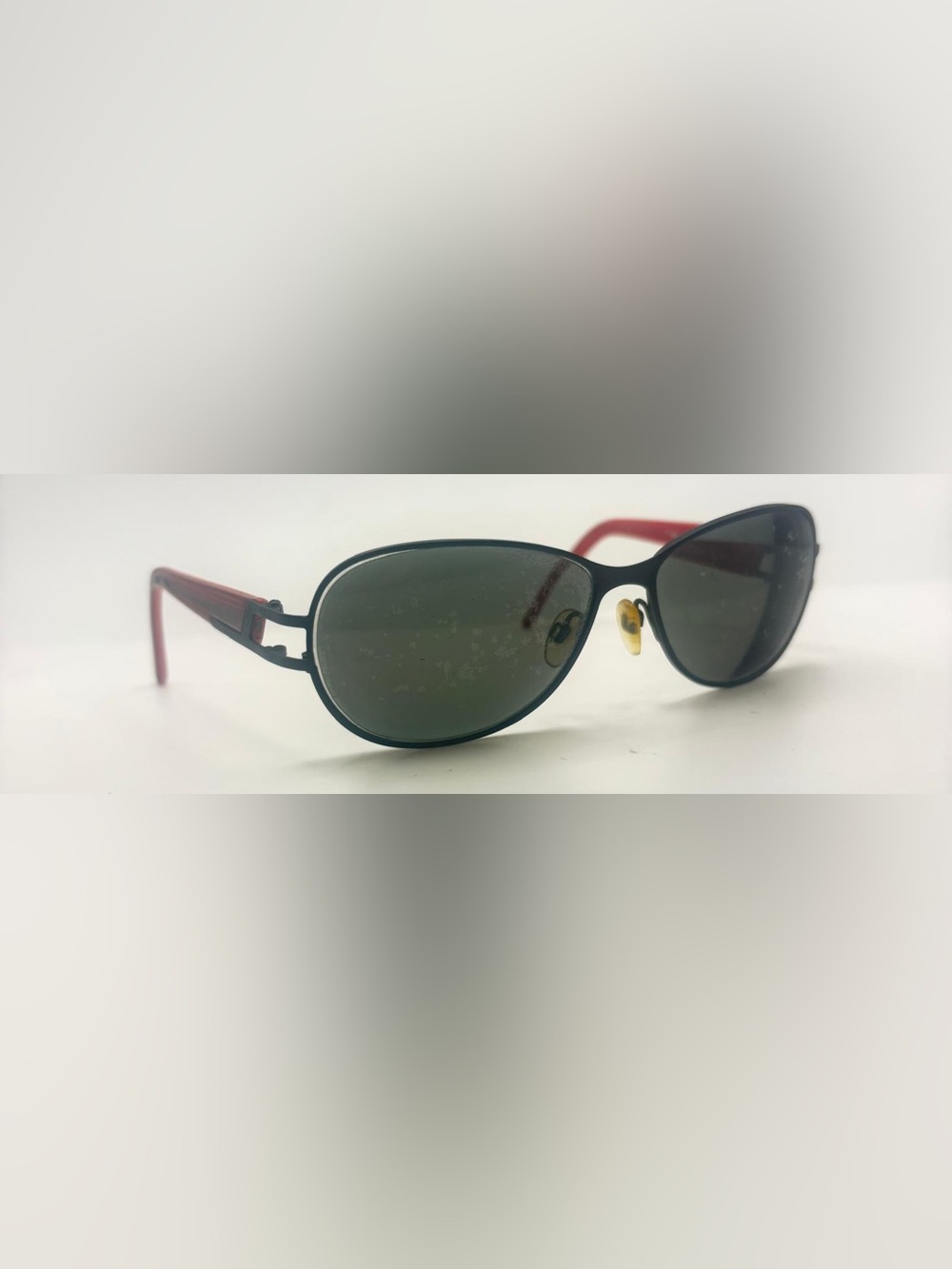 S593 Black Oval Sunglasses Frames Only